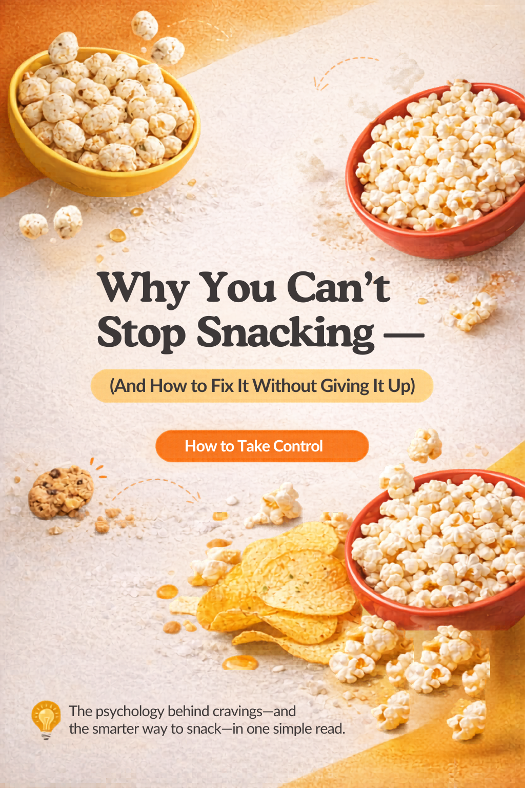Why you can’t stop snacking blog cover comparing popcorn, chips, and water lily seeds as a healthier, crunchy snack alternative.